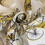 Hermes Carre 90 les Becanes Bicycle Scarf