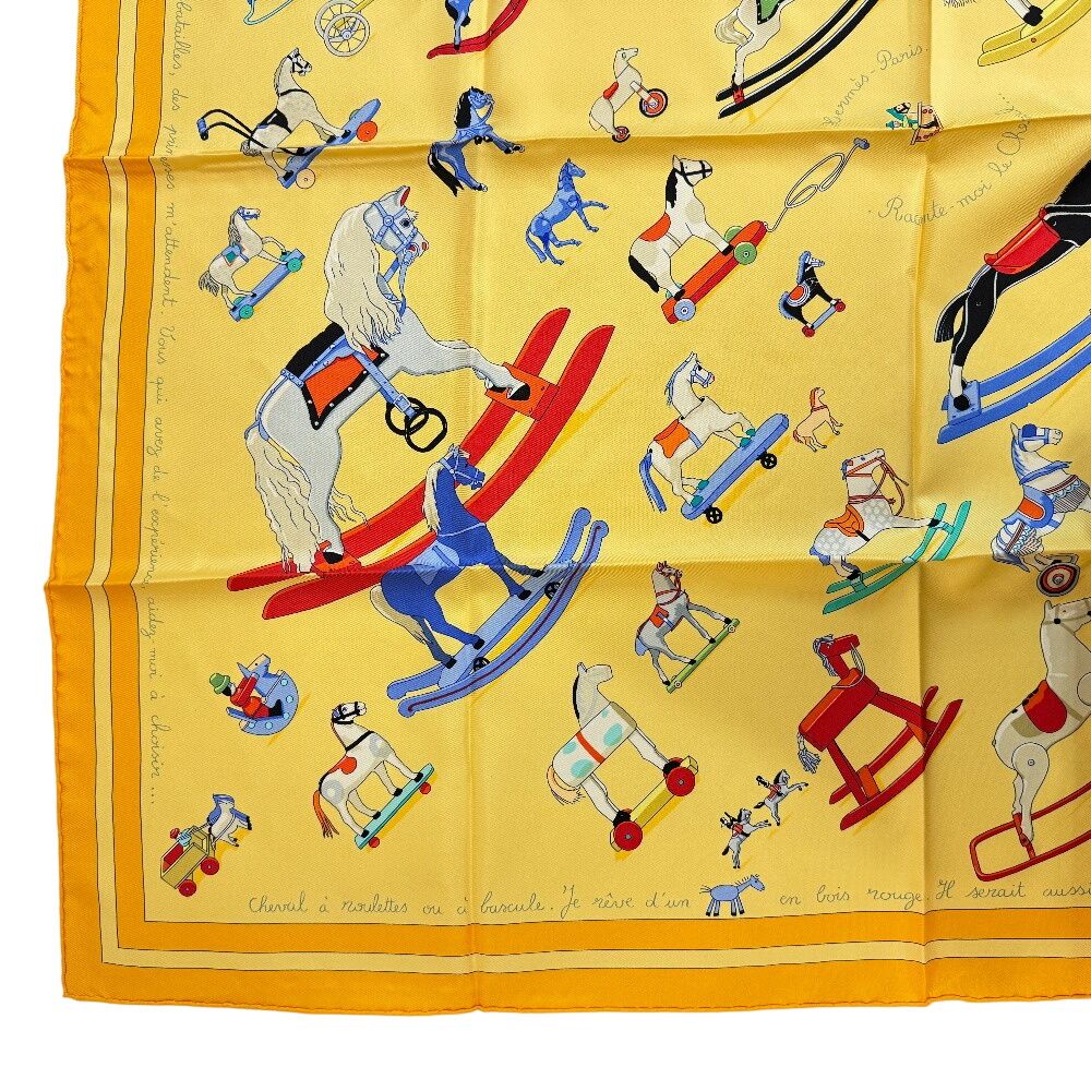 Hermes Talking About Horses Parlez Moi du Cheval Carre 90 Scarf — view 4