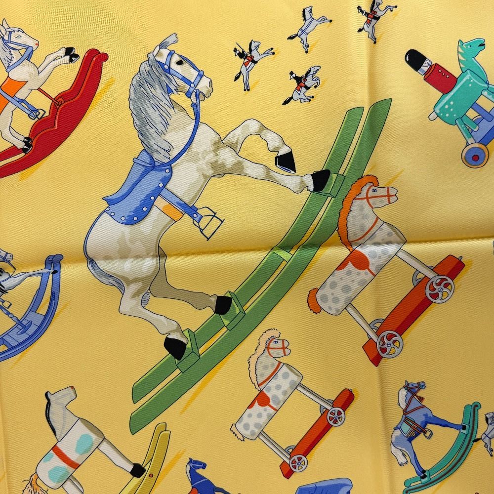Hermes Talking About Horses Parlez Moi du Cheval Carre 90 Scarf — view 8