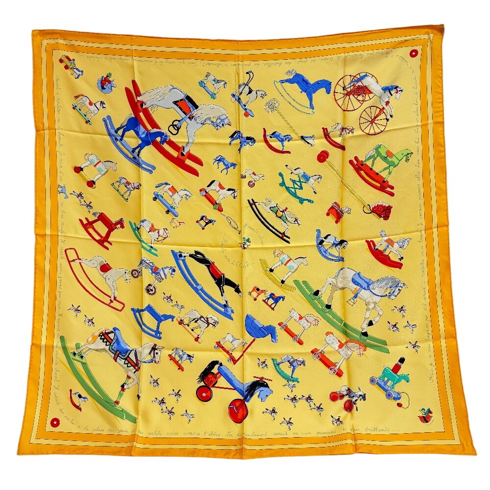 Hermes Talking About Horses Parlez Moi du Cheval Carre 90 Scarf — view 2