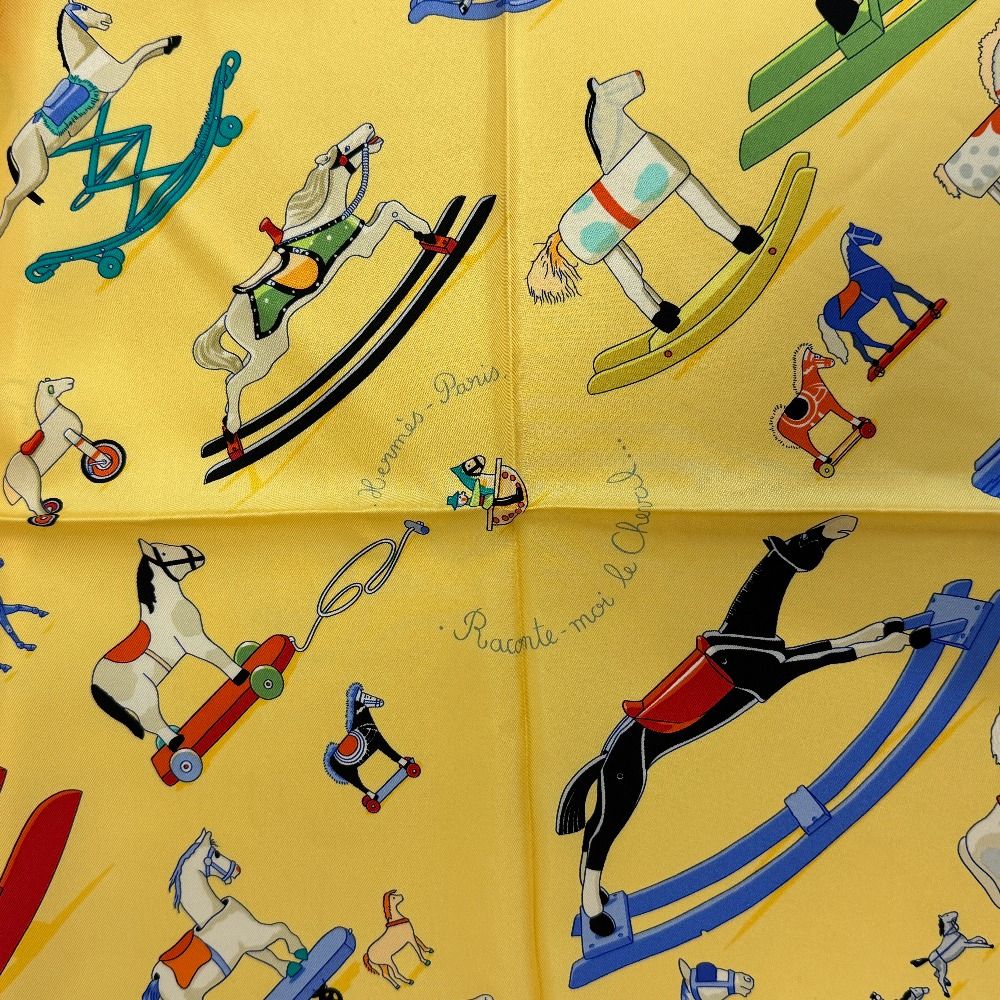 Hermes Talking About Horses Parlez Moi du Cheval Carre 90 Scarf — view 7