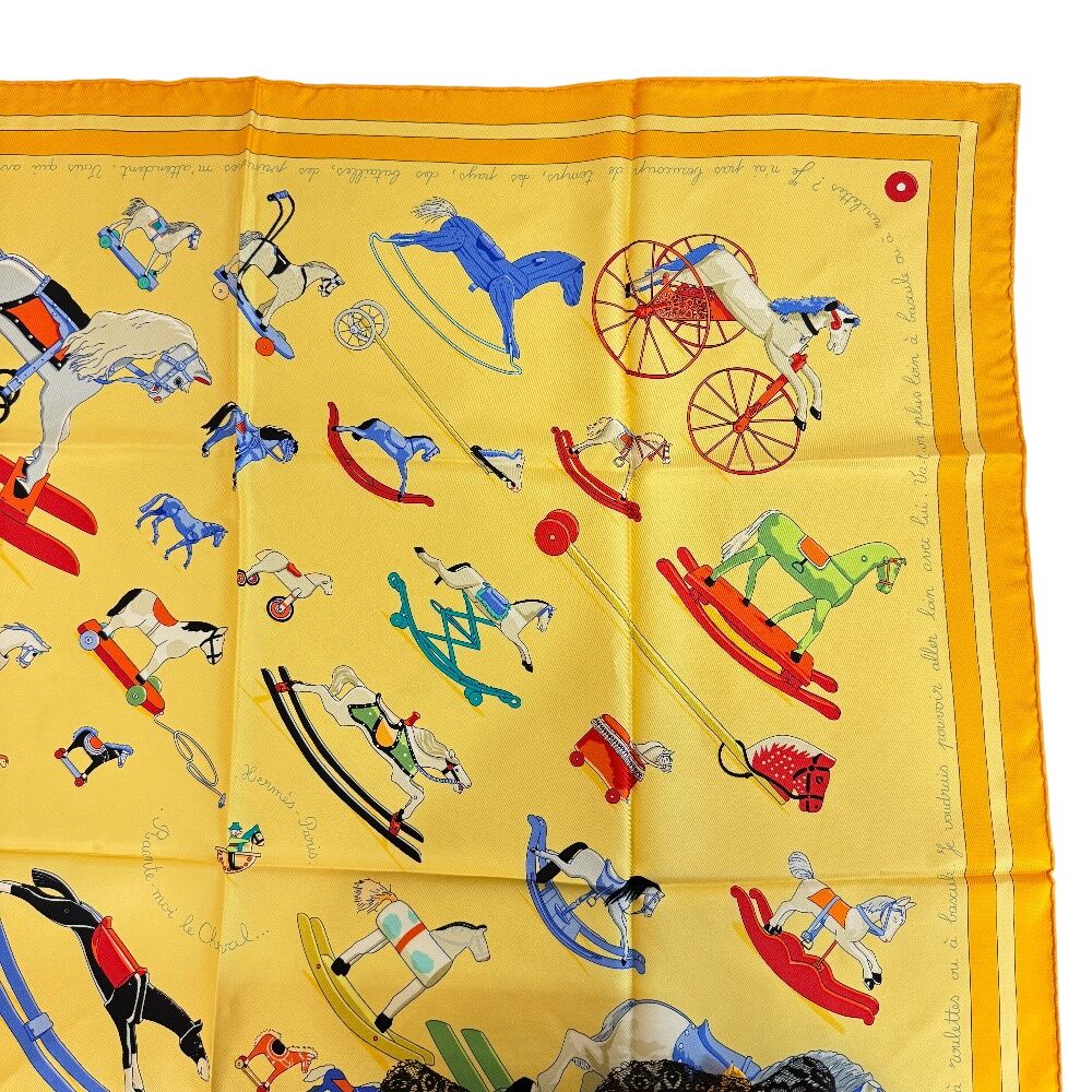 Hermes Talking About Horses Parlez Moi du Cheval Carre 90 Scarf — view 3