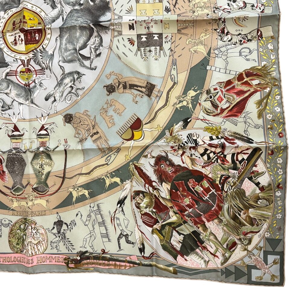 Hermes Legend of the Brown Carre 90 Scarf — view 6