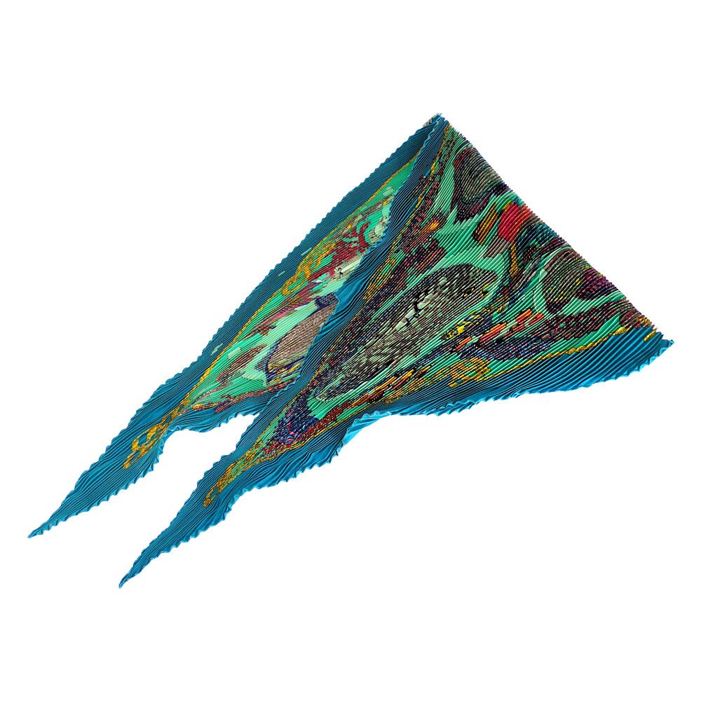 Hermes Silk Scarf Neckwear Blue
