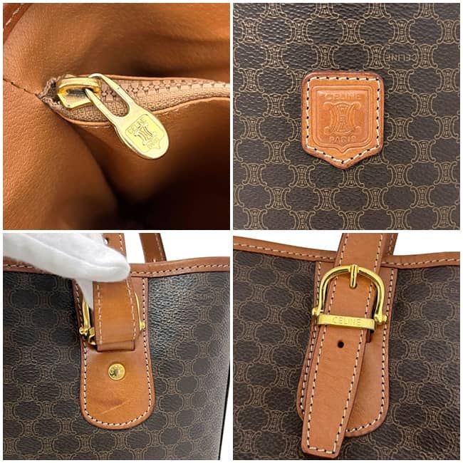 Celine Tote Brown Macadam Bucket Leather — view 5