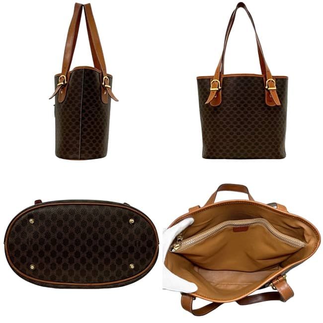 Celine Tote Brown Macadam Bucket Leather — view 2