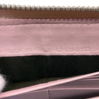 Dior Zip Around Wallet Orange Beige Lady Cannage Patent Enamel — view 6