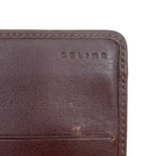 Celine Bifold Wallet Blue Brown Macadam Denim Leather 16 — view 8