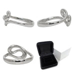 Tiffany & Co Open Wave Ring Silver Elsa Peretti Polished 925 Sterling — view 2