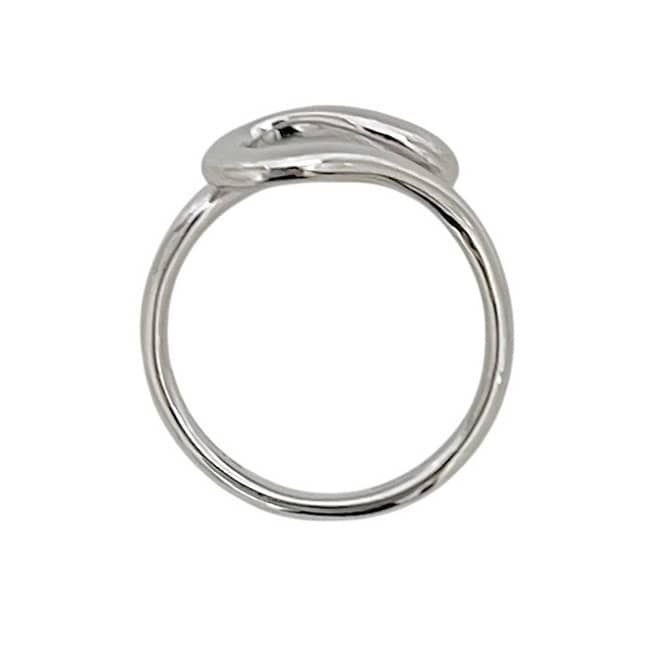 Tiffany & Co Open Wave Ring Silver Elsa Peretti Polished 925 Sterling — view 3