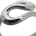 Tiffany & Co Open Wave Ring Silver Elsa Peretti Polished 925 Sterling — view 9