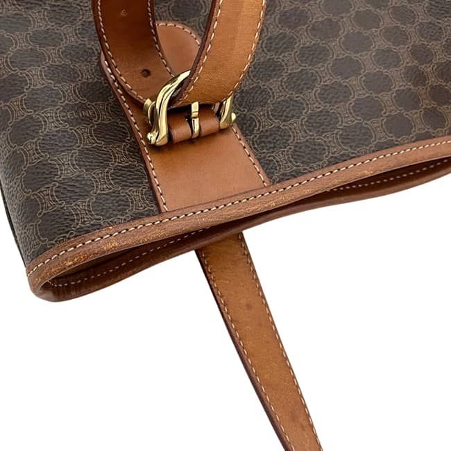 Celine Tote Brown Macadam Bucket Leather MC 98 — view 8