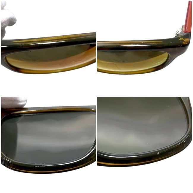 Gucci Sunglasses Mirror Orange Sherry Interlocking Lens Acetate Eyewear — view 4
