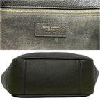 Saint Laurent Tote Suncassette le 5 a 7 Bea Khaki Green YSL Leather Paris — view 4