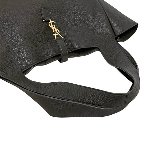 Saint Laurent Tote Suncassette le 5 a 7 Bea Khaki Green YSL Leather Paris — view 8