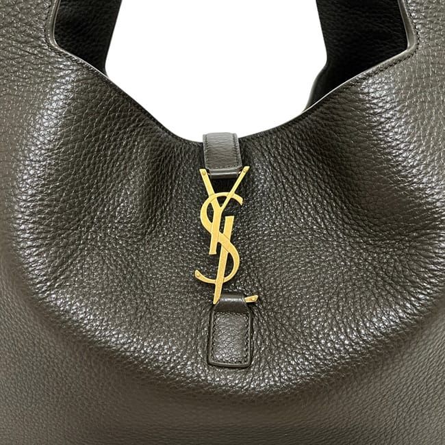 Saint Laurent Tote Suncassette le 5 a 7 Bea Khaki Green YSL Leather Paris — view 7