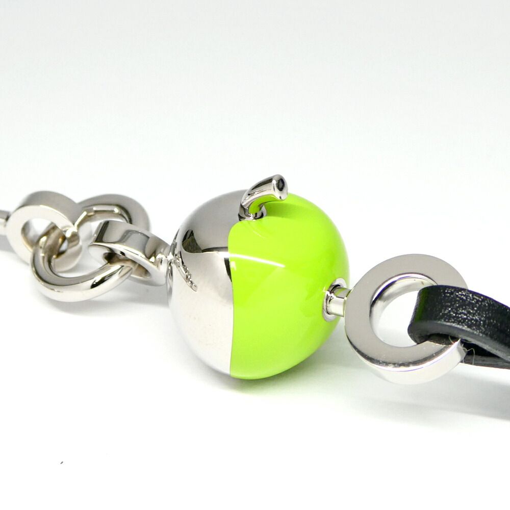 Hermes Bijou Sac Bag Charm Metal Leather Black Noir Granny — view 5