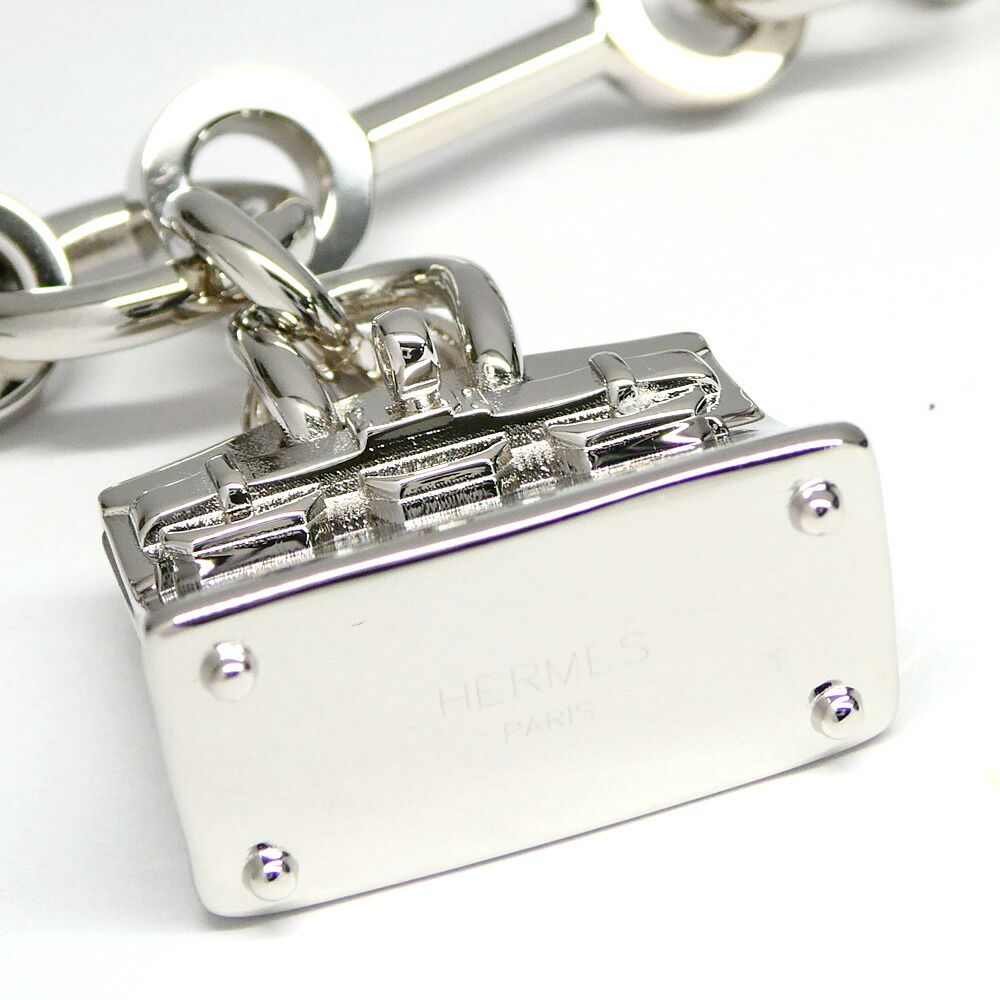 Hermes Bijou Sac Bag Charm Metal Leather Black Noir Granny — view 9