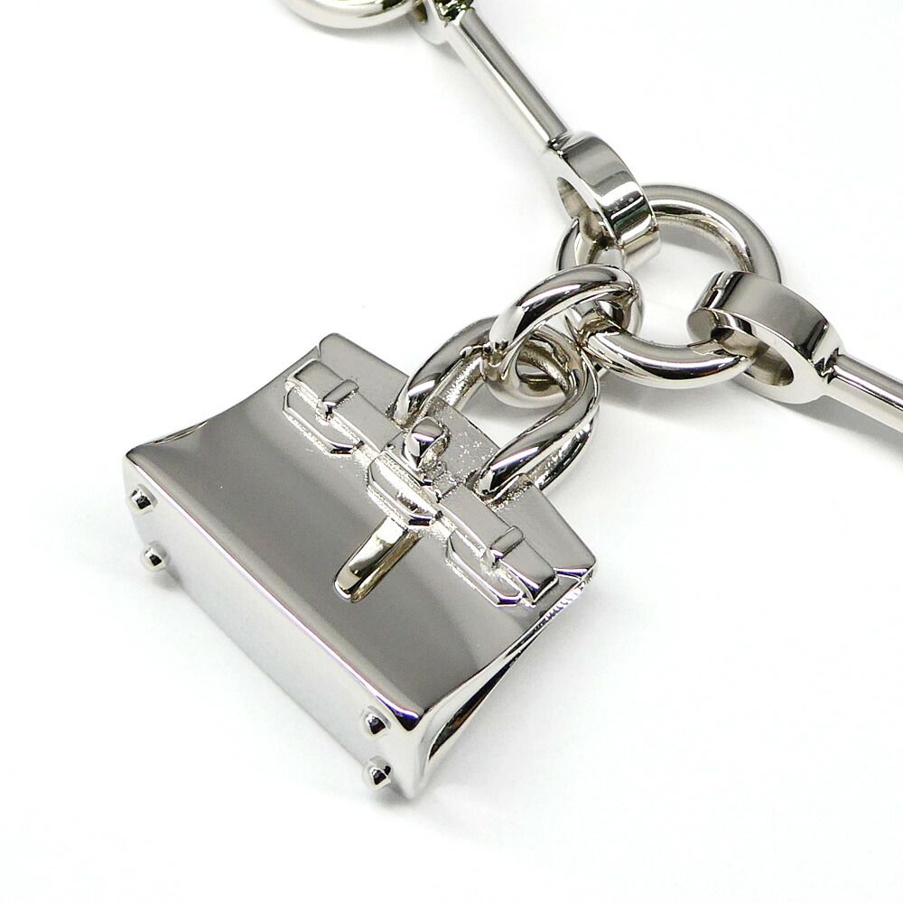 Hermes Bijou Sac Bag Charm Metal Leather Black Noir Granny — view 3