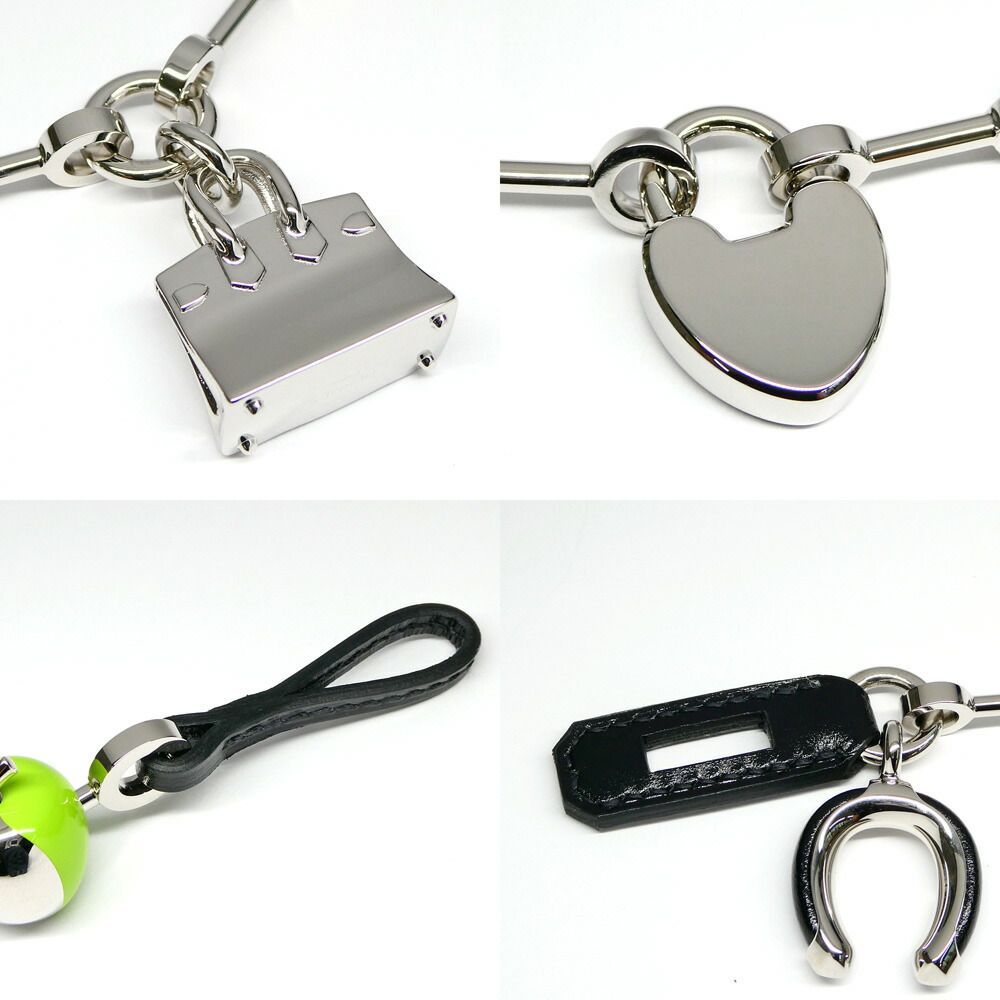 Hermes Bijou Sac Bag Charm Metal Leather Black Noir Granny — view 8