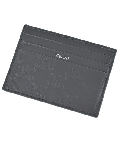 Celine Card Case Card Holders Gray