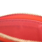 Gucci Double Bicolor Mini Wallet Compact Beige Orange Leather Gold — view 6