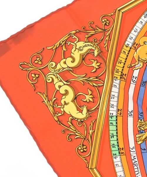 Hermes Bandana Scarf Orange — view 4