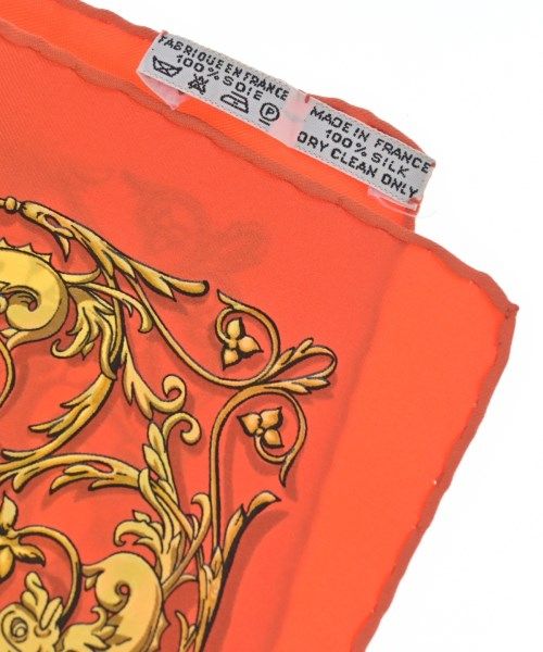 Hermes Bandana Scarf Orange — view 5