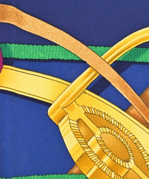 Hermes Bandana Scarf Navy — view 6