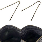 Chanel Quilted Chain Shoulder Bag Tassel Charm Fringe Black Lambskin — view 8