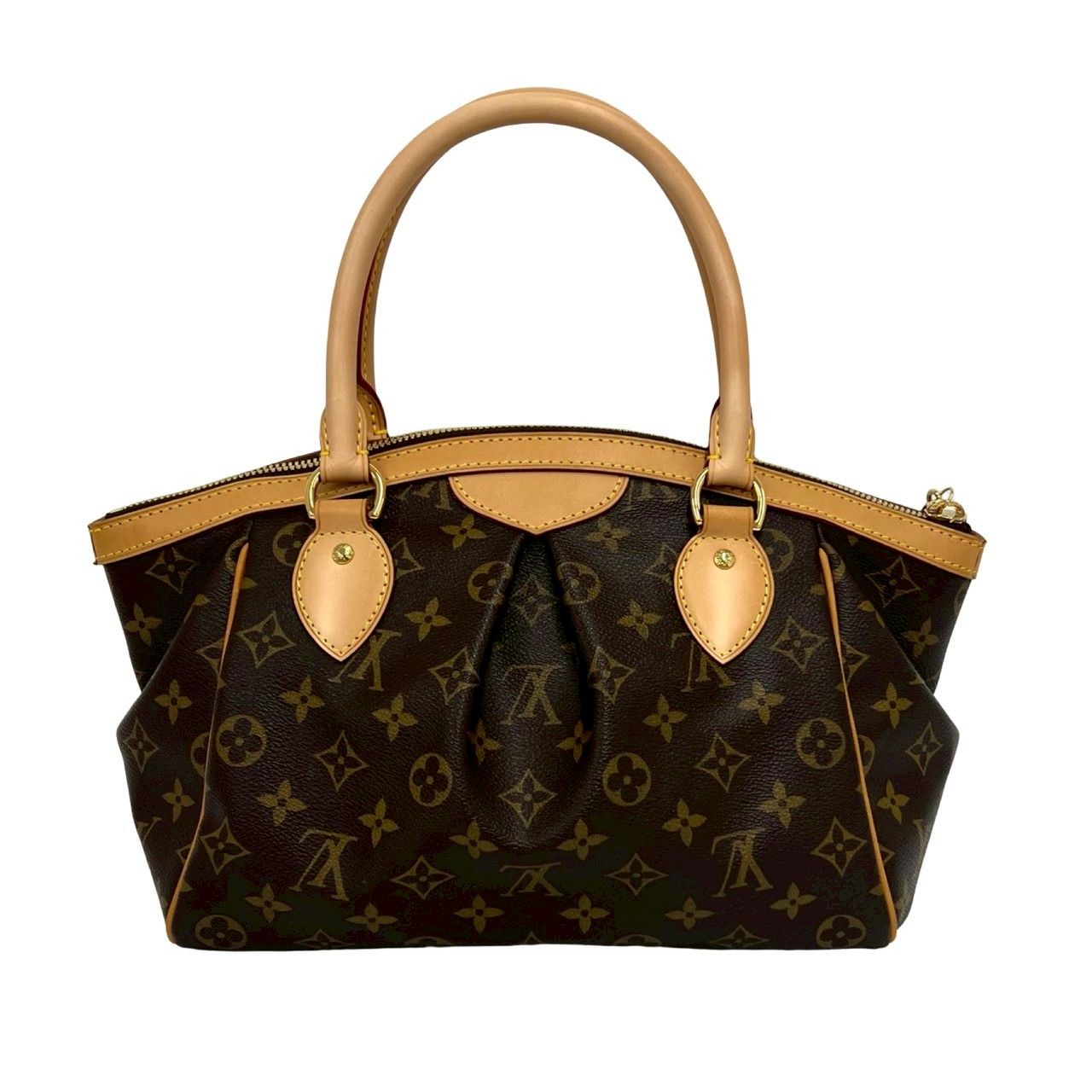 Louis Vuitton Tivoli PM Monogram Leather Boston Bag Tote Brown — view 3