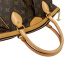 Louis Vuitton Tivoli PM Monogram Leather Boston Bag Tote Brown — view 4