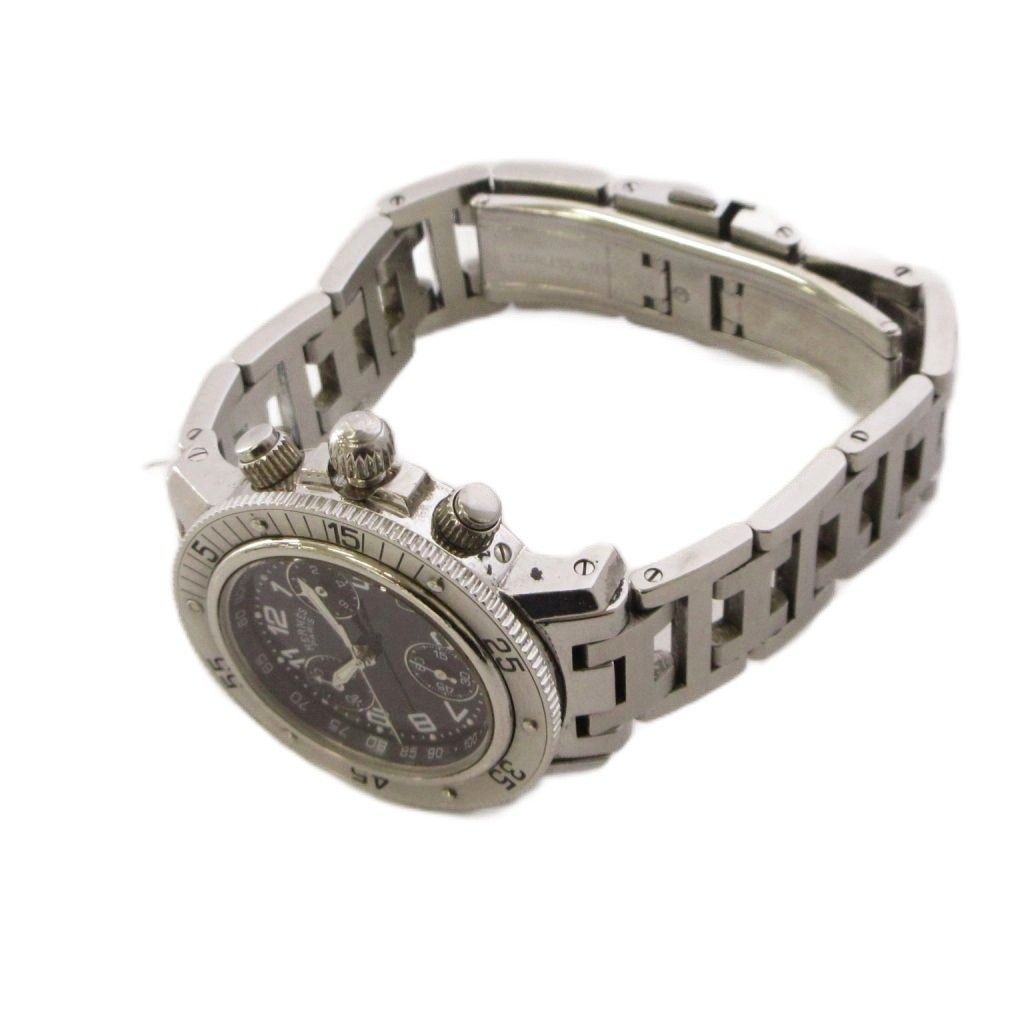 Hermes Clipper Watch Diver Chronograph Quartz Silver Color KH — view 3