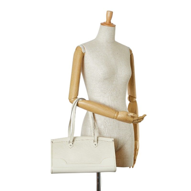 Louis Vuitton Epi Madeleine PM Shoulder Bag Yvoir White Leather — view 9