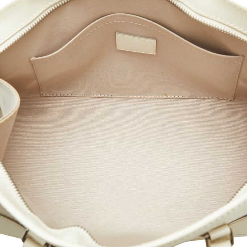 Louis Vuitton Epi Madeleine PM Shoulder Bag Yvoir White Leather — view 6