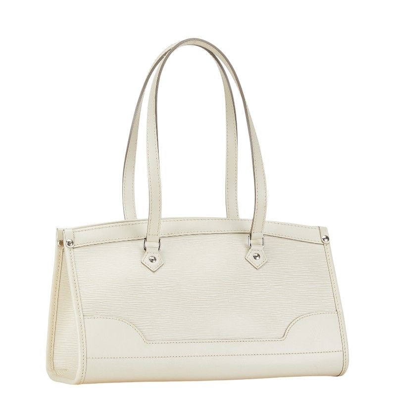 Louis Vuitton Epi Madeleine PM Shoulder Bag Yvoir White Leather — view 2