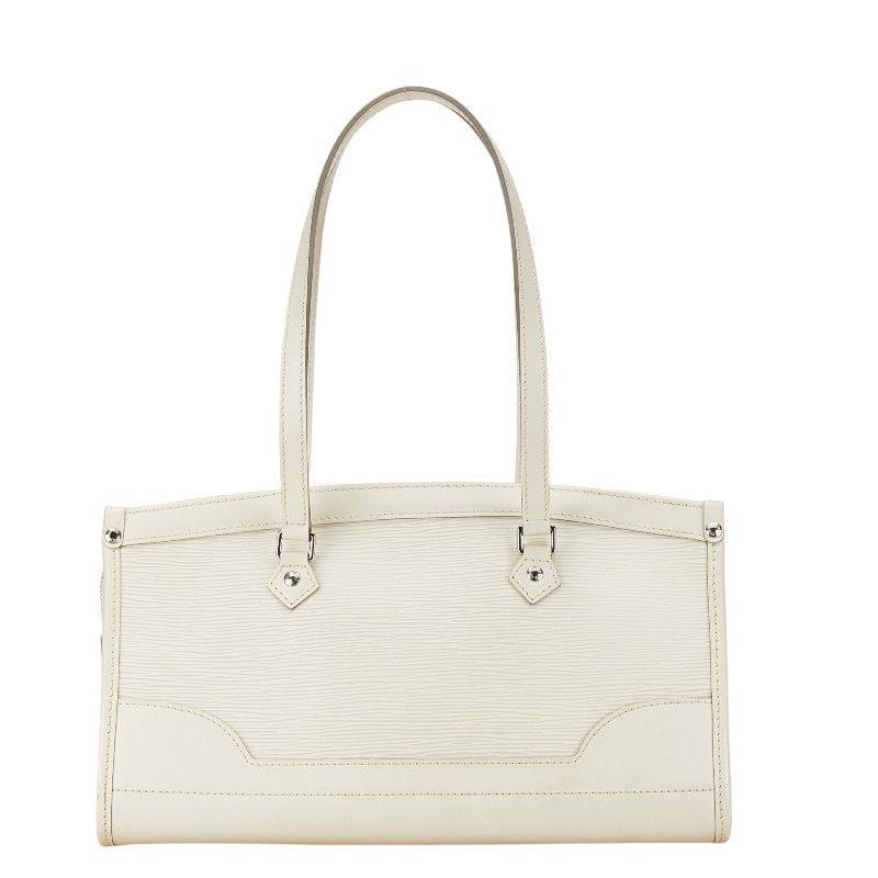 Louis Vuitton Epi Madeleine PM Shoulder Bag Yvoir White Leather — view 3