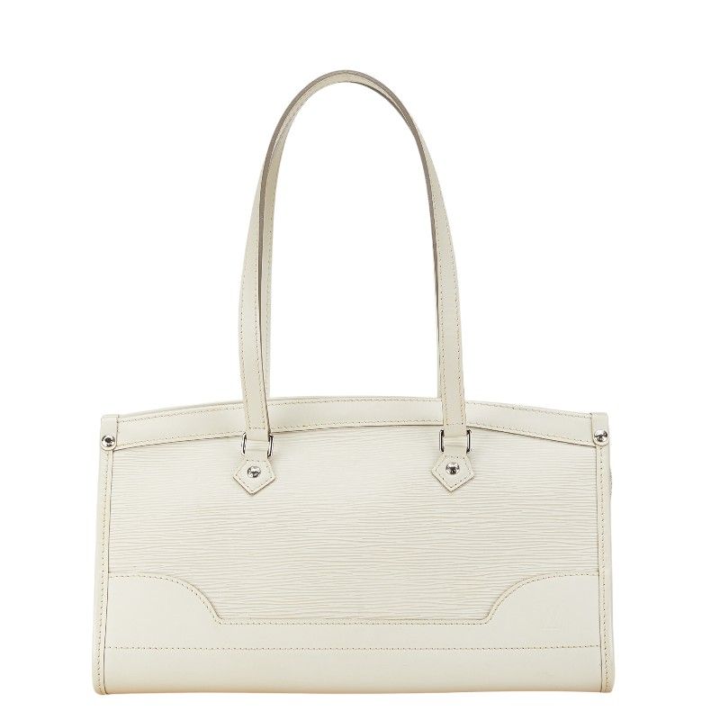 Louis Vuitton Epi Madeleine PM Shoulder Bag Yvoir White Leather