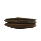 Gucci Blanc Di Interlocking Shoulder Bag Leather Flap Brown — view 4