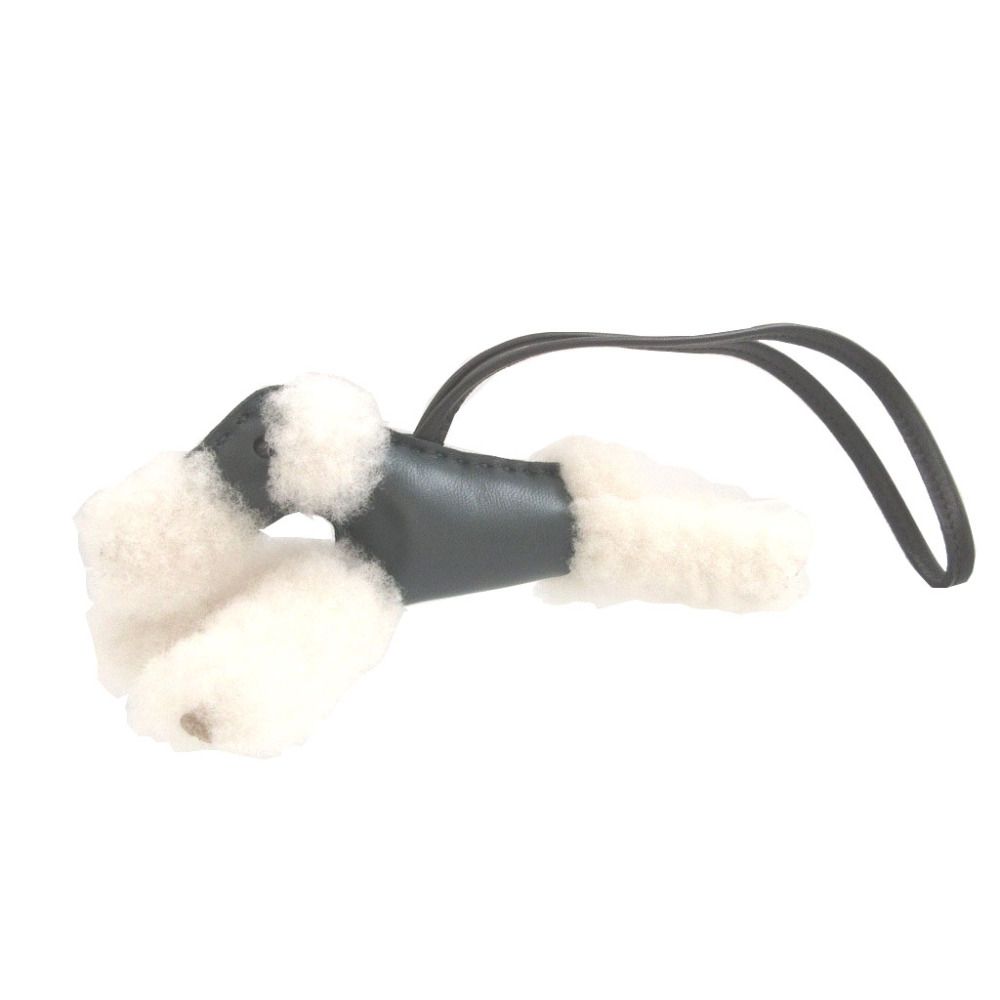 Hermes Buddy Any Milo Shearling Vert Chypre Bag Charm Key Holder