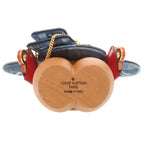 Louis Vuitton Vivienne Monogram Denim Wood Blue Object Shoulder — view 9