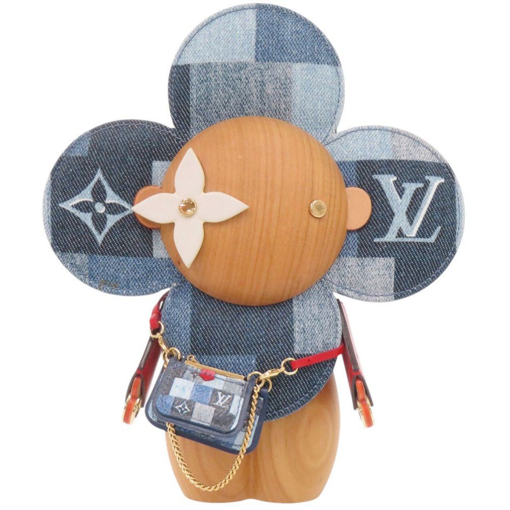 Louis Vuitton Vivienne Monogram Denim Wood Blue Object Shoulder