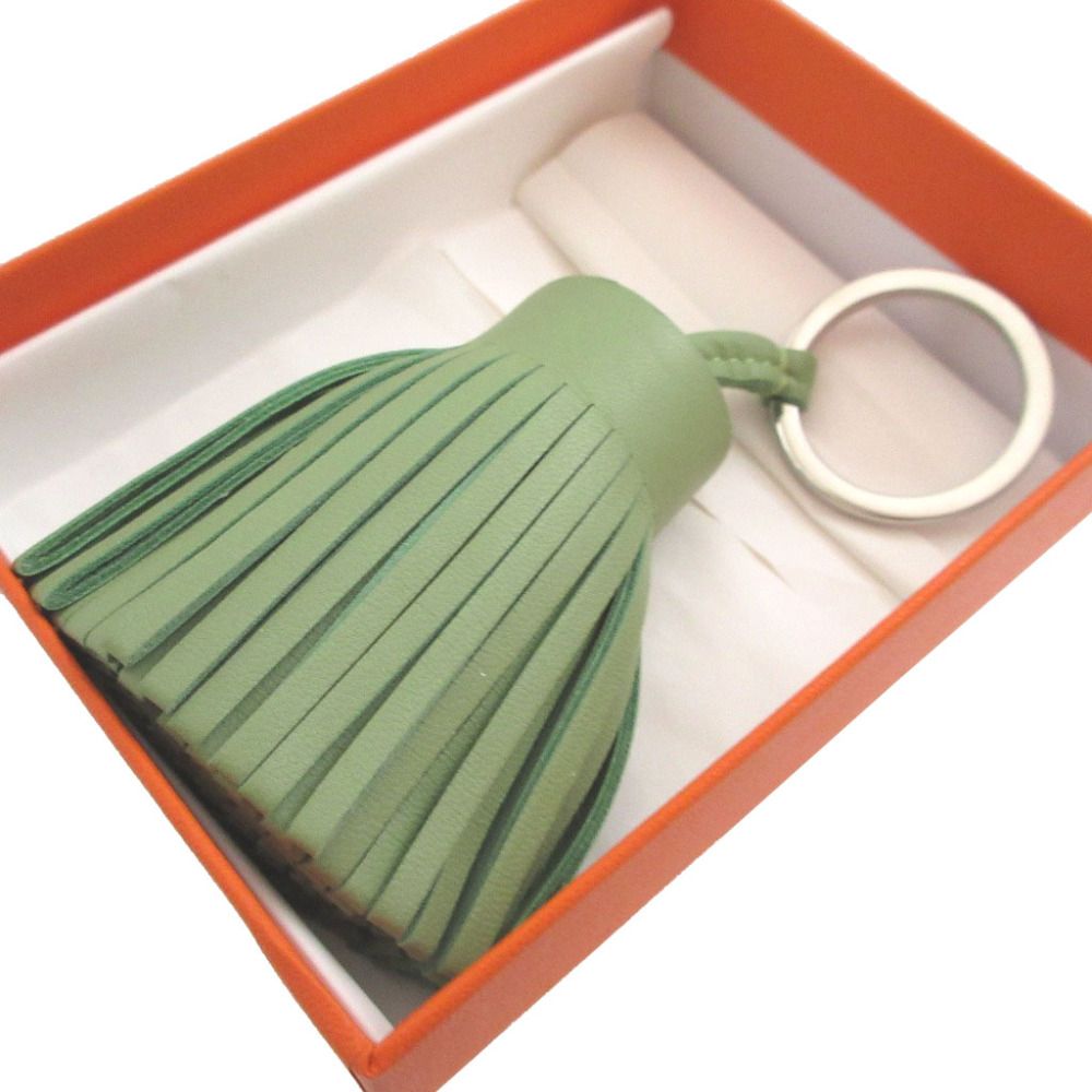 Hermes Carmen Any Milo Vert Cricket Bag Charm Key Holder Key Ring — view 3