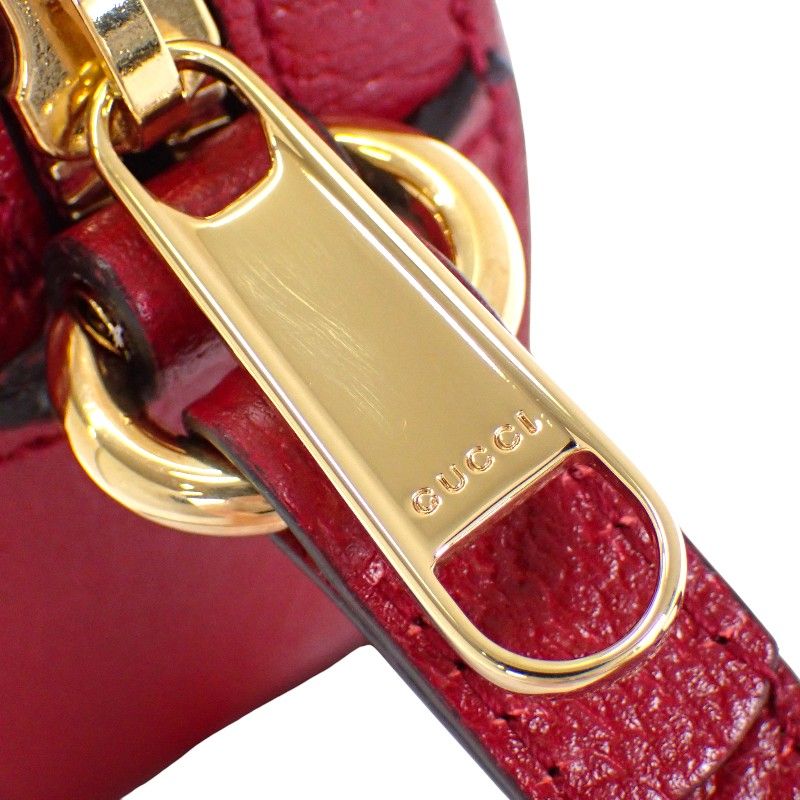 Gucci Mini GG Supreme Shoulder Doraemon Collaboration Bag Leather PU Bordeaux — view 8
