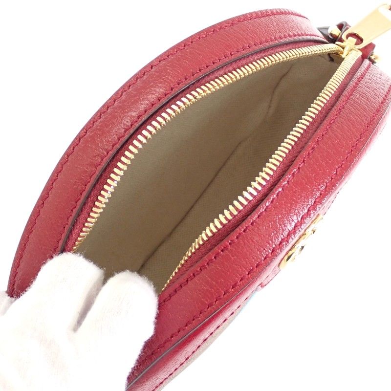 Gucci Mini GG Supreme Shoulder Doraemon Collaboration Bag Leather PU Bordeaux — view 9