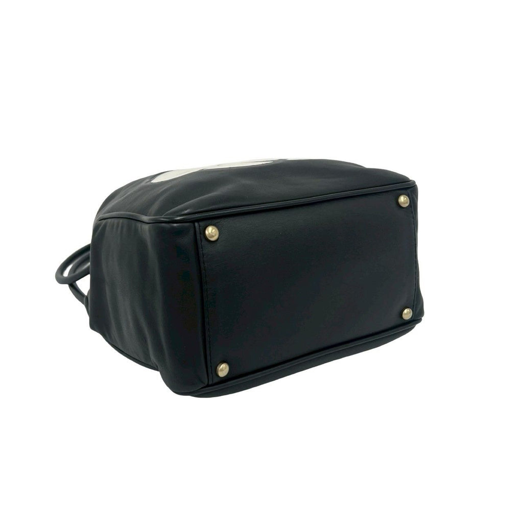Chanel Camellia Leather Shoulder Bag Tote Black — view 7