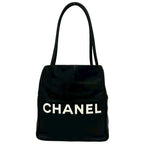 Chanel Camellia Leather Shoulder Bag Tote Black — view 3