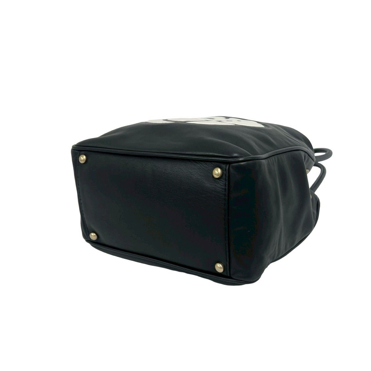 Chanel Camellia Leather Shoulder Bag Tote Black — view 8