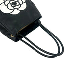 Chanel Camellia Leather Shoulder Bag Tote Black — view 4