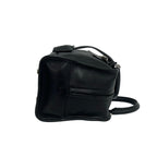Loewe Vintage Amazona 28 Anagram Logo Leather Mini Boston Bag Black — view 6